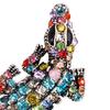 Alloy Brooch Sparkling Rhinestones Inlaid Animal Design Collar Pin Non-Fading Bright Drip Technology Clothing Pin Wedding Christmas Accessories