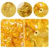 Exquisite Lucky-Tree Chinese Feng Shui Money Tree Desktop Ornament Yellow Crystal Fortune Tree Decoration for Room Shop
