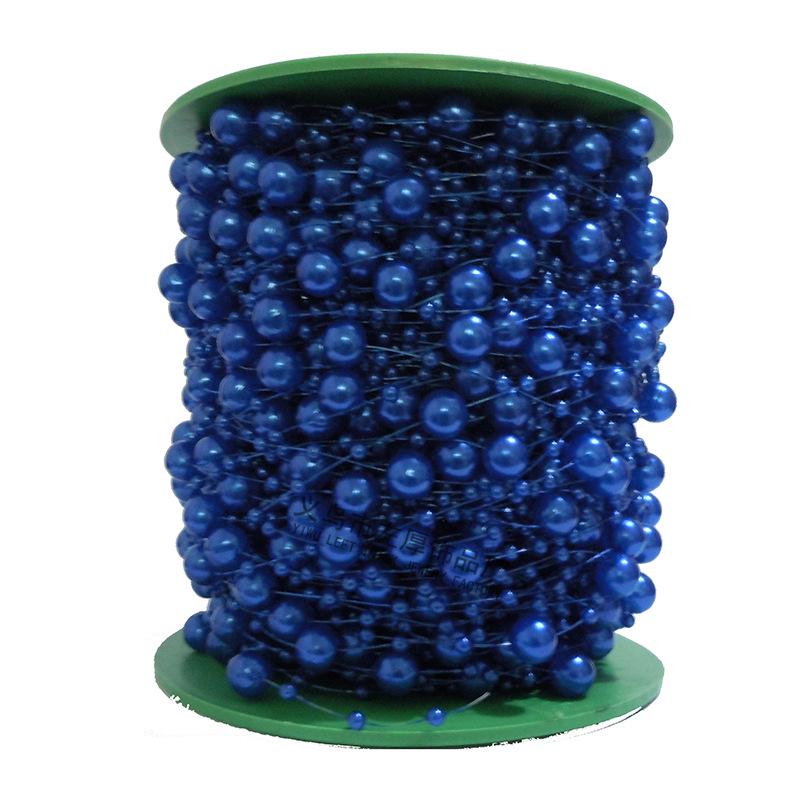 

Гипсофила 8+3 Бусины 60м Леска Цепочка из бусин для Свадебных Букетов и Головных Украшений Невесты с Бусинами Цвета AB и Огоньками 60 meters