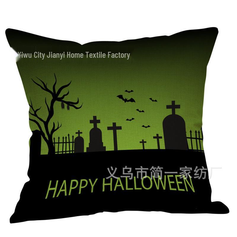 Stylish Halloween Sofa Throw Pillow Cover with Creative Backrest Design
