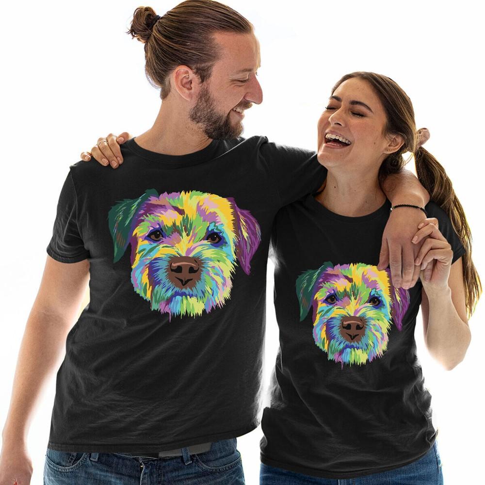

Border Terrier Dog T Shirt Funny Pet Classic Dog Lovers Unisex Women Tee Top E 3XL