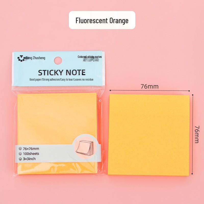 Colorful Sticky Notes: Strong Adhesive Tearable Memo Pads for Office & School