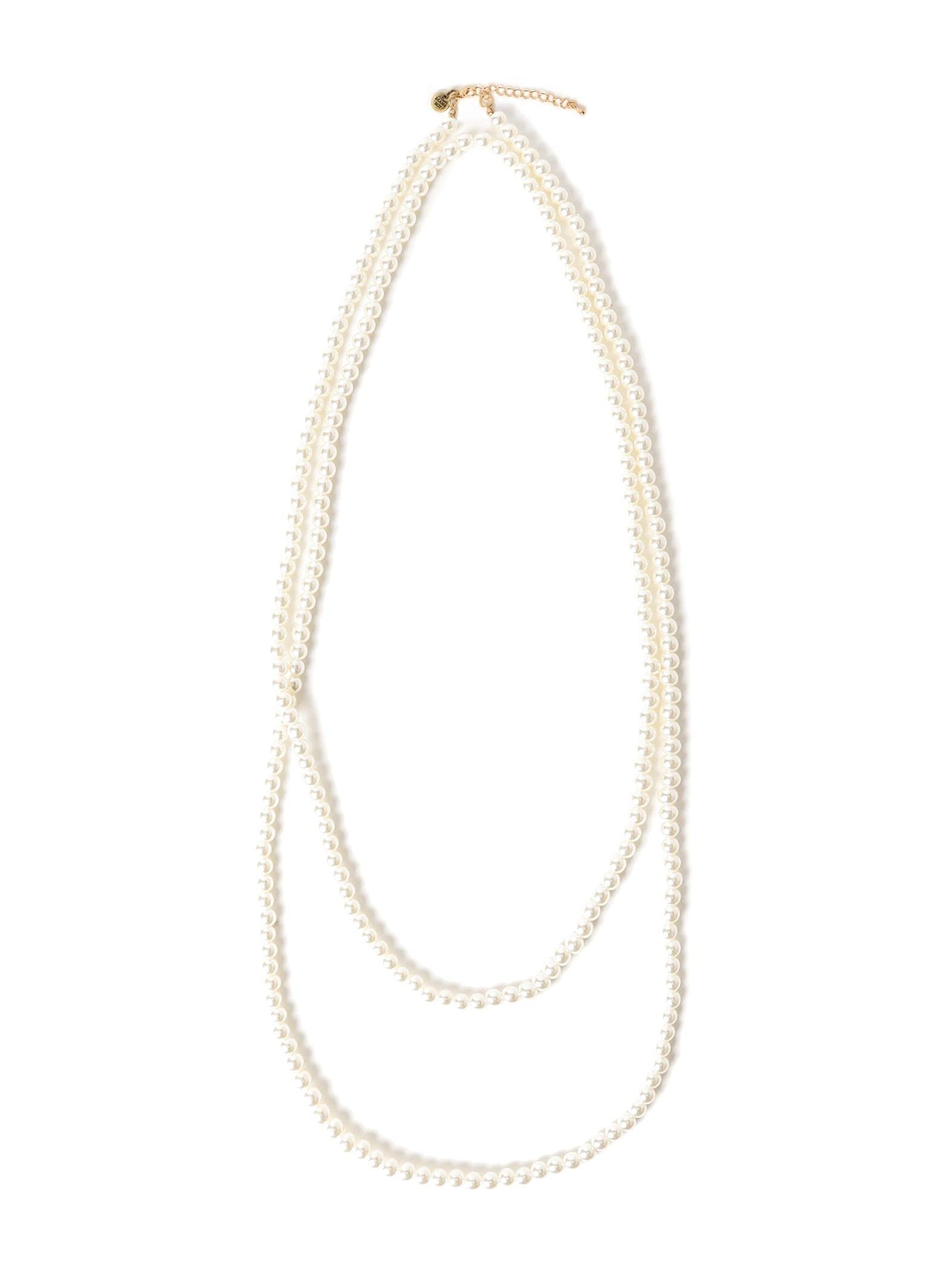 

Beams Boy Resin Pearl Long Necklace, Women s, White 2, One Size