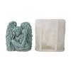Elegant Mothers and Child Sturdy Silicone Candle Mold Artistic Resin Plaster Molding Craft Supplies for Gifting