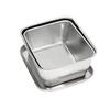 Scatola porta condimenti Ming Chuxing in acciaio inossidabile stile giapponese con coperchio