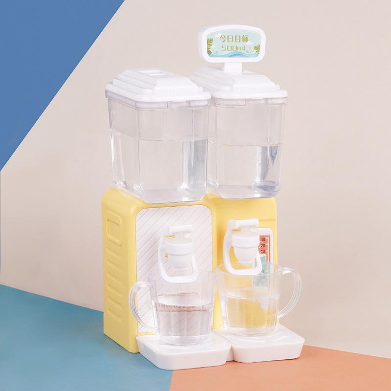 Mini Simulation Water Dispenser Drinkable Water Summer Toy Direct Drinking Machine Beverage Machine Play House Doll House Model Ornament
