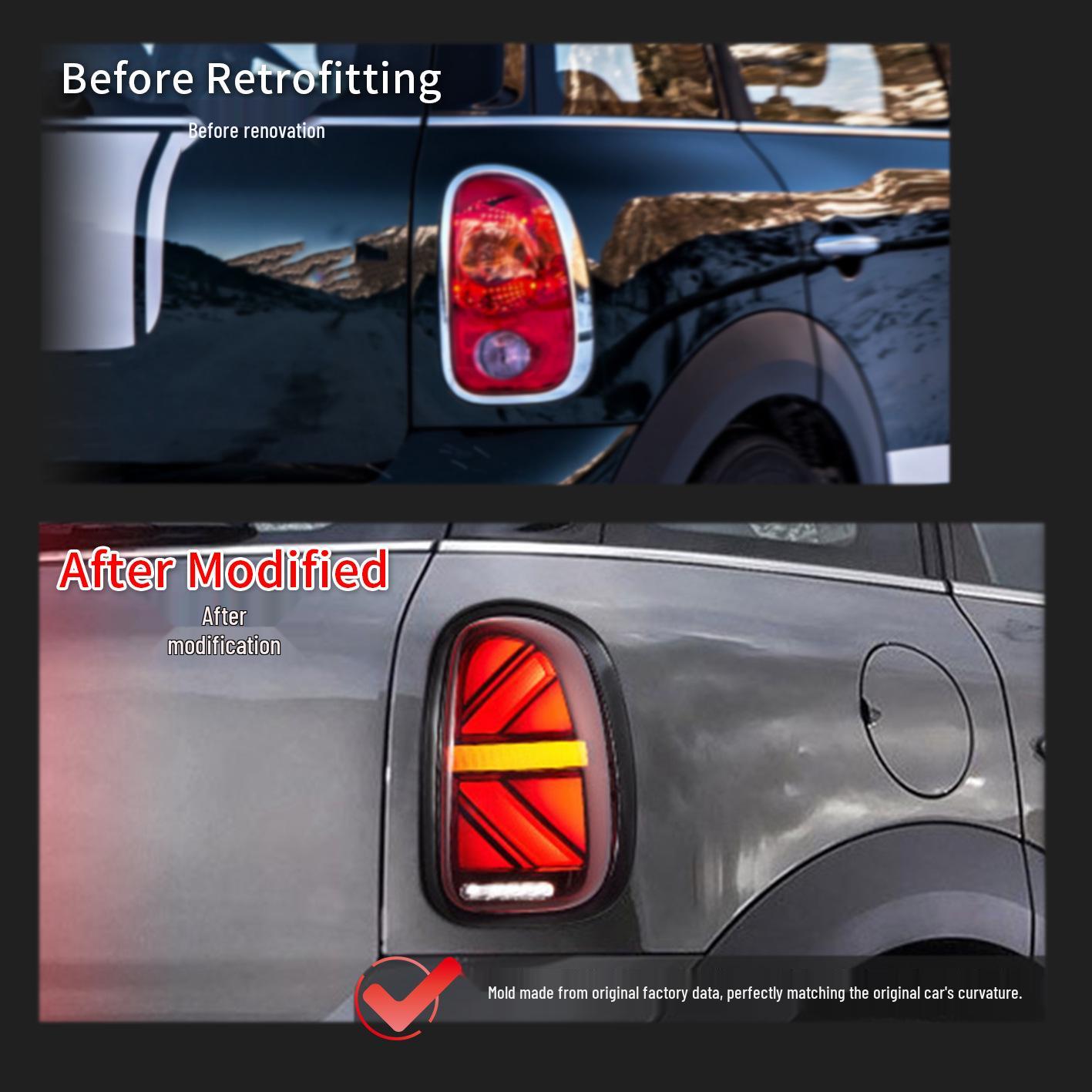 

BMW MINI R60 10-16 Rear LED Tail Lights - Union Jack Design Package Size: 39*37*27CM