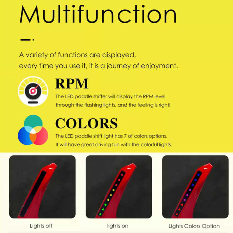 LED Steering Wheel Paddle Shifter Extension APP Controller Replacement For BMW F G Series M Sport M2 M3 M4 M5 M6 X5M X6M