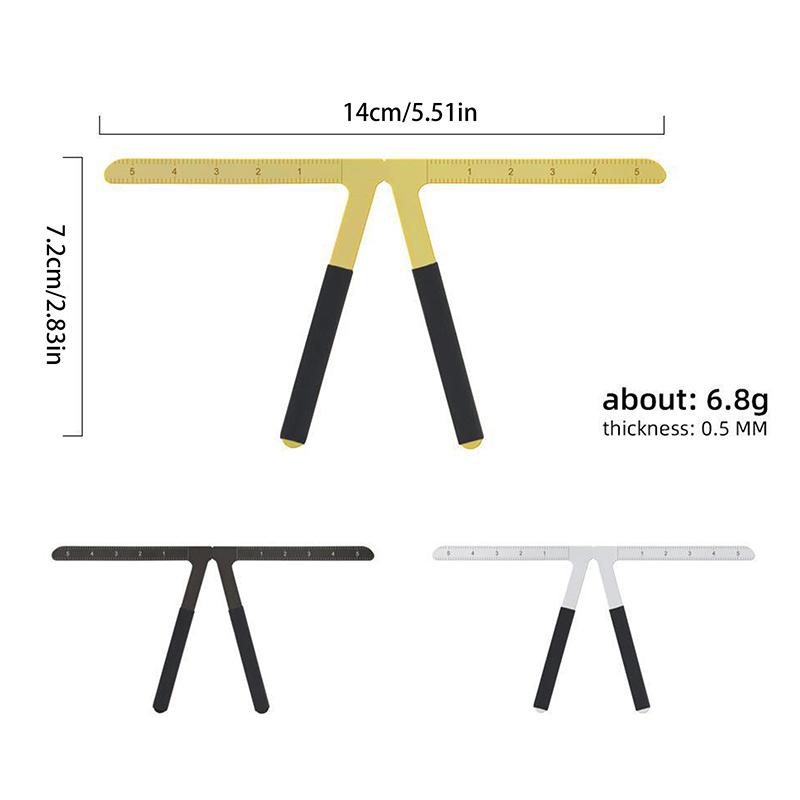 Stainless Steel Eyebrow Tattoo Stencil Ruler Microblading Tattoo Positioning Measure Template Eye Brow Permanent Makeup Tools