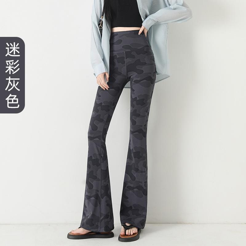 

Новые микро-пулл брюки облегающего кроя с высокой посадкой, эластичные, камуфляжные, тонкие, подтягивающие живот и бедра, эластичные, дышащие, длинные брюки для йоги XL