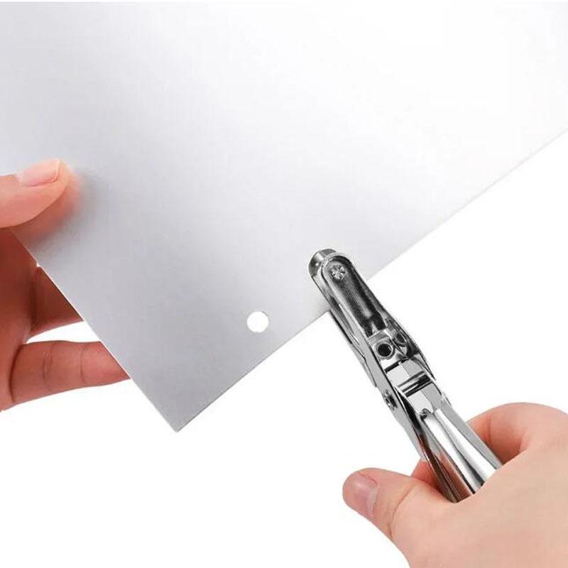 Metal 3/6mm Pore Diameter Punch Pliers Single Hole Puncher Hand Paper Scrapbooking Punches 1-8 Pages Paper Hole Puncher
