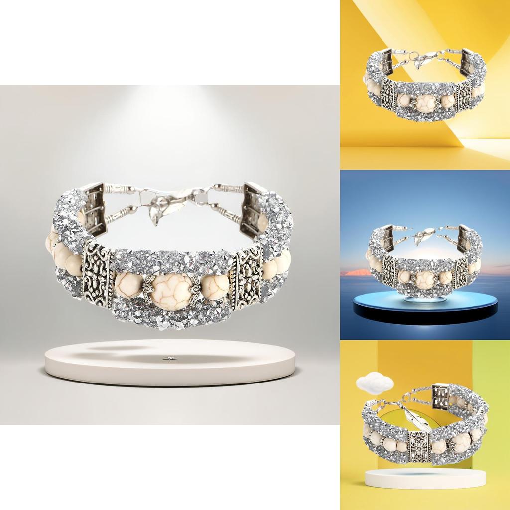 Exquisite Handmade Turquoise Bead Bracelet For Women And Men Original Design