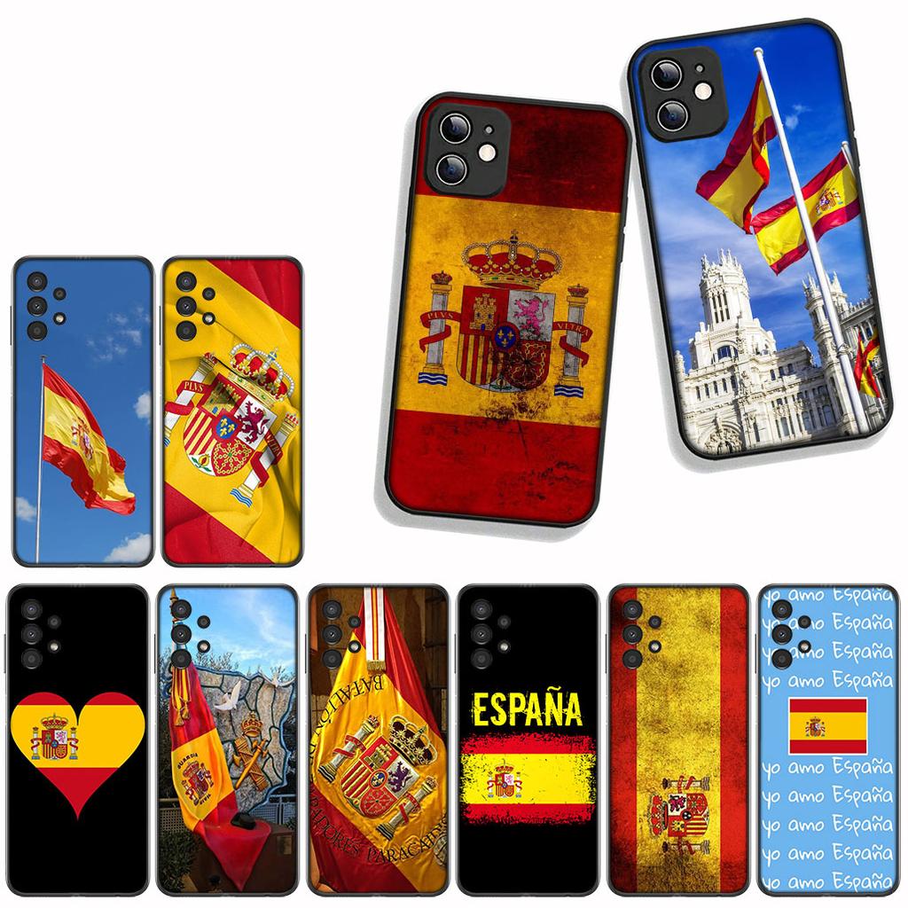 Cover for Samsung Galaxy A55 A56 A25 A36 A54 S8 S9 S21 S20 FE A53 A13 A12 A14 A33 A70 A71 A51 A21S Case Spain Flag Yellow Red