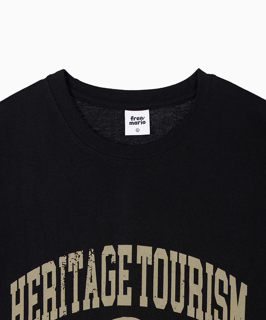 FREEMARIO Tourism Arch Logo T-Shirt [Black]