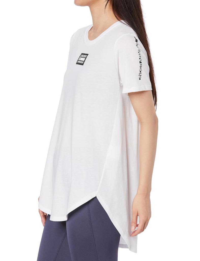 UA COTTON DESIGN White MD [Under Armour] T-SHIRT