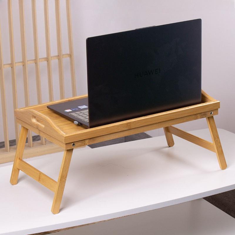 Folding Table on Bed, Bay Window Tray Table with Foldable Legs, Easy To Store, Portable Tea Tray Table side table sofa table