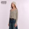 Teenie Weenie Women's Ballet Style Tie-Front Knit Cardigan