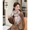 VICTORIA&VERA Classic Plaid Tassel Scarf