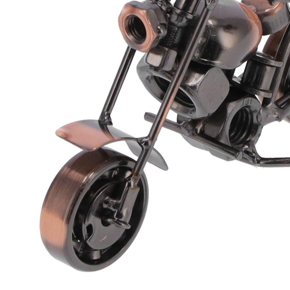 Bronze Mini Motorbike Desktop Ornament Automobile Interior Layout Decor