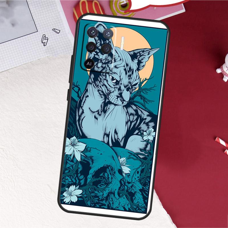 

Sphinx Cat Printing Drawing Case For Oppo A16 A96 A76 A17 A18 A60 A80 A40 A38 A58 A78 A98 A94 A74 A54 A15 A57 A77 A5 Pro OPPO A58 4G