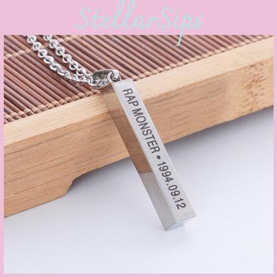 Metal Bts Geometric Necklace Stainless Steel O Chain Female Accessory Fashion