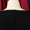 Plus Size Women Fashion V Neck Mesh Patchwork Midi Pencil Dress