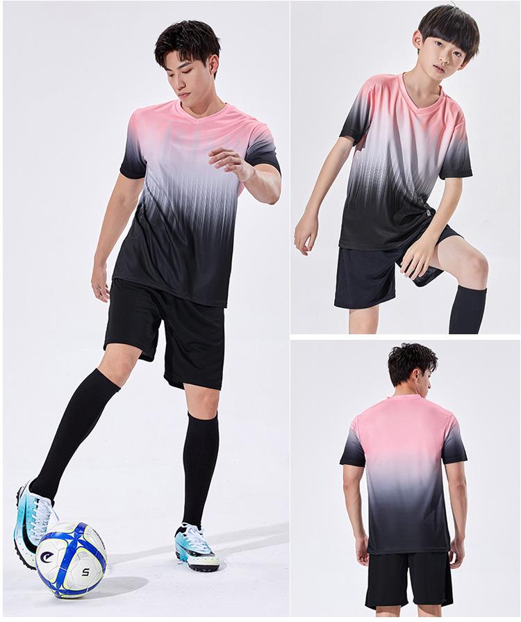 Children'S Football Suit Boys And Girls Adult Summer Game Sports Clothing Team Uniform Training Clothes Short Sleeve Jerseys