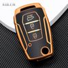 TPU Car Flip Key Case Cover Shell Fob For Ssangyong Kyron 2 Sanka Actyon Korando Tivoli 3 Buttons Key Protective Holder Keychain
