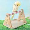 Easy Use Wooden Bird Platform Stable Structure Training Stand For Parrots Beak Grinding And Bird Enrichment Accessory