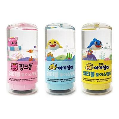 Pinkfong Baby Shark Waterball Toy Stamp 3 Tipos Elogio Selo Perene No.4, 1 conjunto, rosa, azul, brinquedos populares coreanos