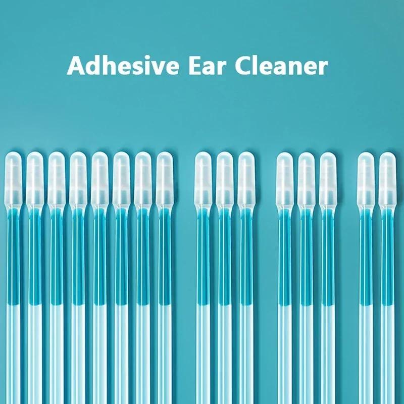 24Pcs Disposable Silicone EarWax Remover sticky ear pick For Kids Olders Adult S/L Ear Cleaner Reusable Adhesive Earpick