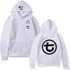 Mens Oversized Hooded Sweatshirt With Letter Print Casual Long Sleeve Pullover Fall Youth Fashion