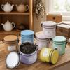 Round Tea Tin Can Tinplate Candy Jar Multi-functional Metal Tea Can  Travel