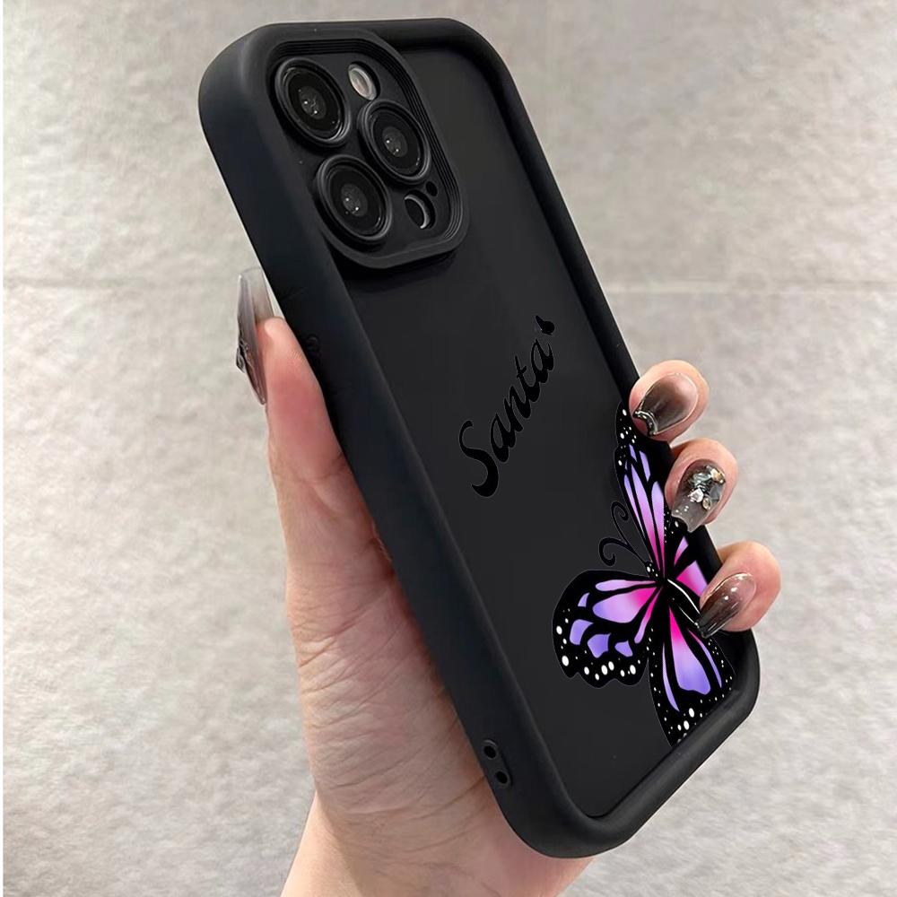 Angel Eye Soft TPU Phone Case for Samsung A05 A30 A50 A13 A23 A53 A14 A24 A34 A54 A15 A25 A35 A55 S20 S23 FE S24 Ultra Ae59 Butterfly art design Cute