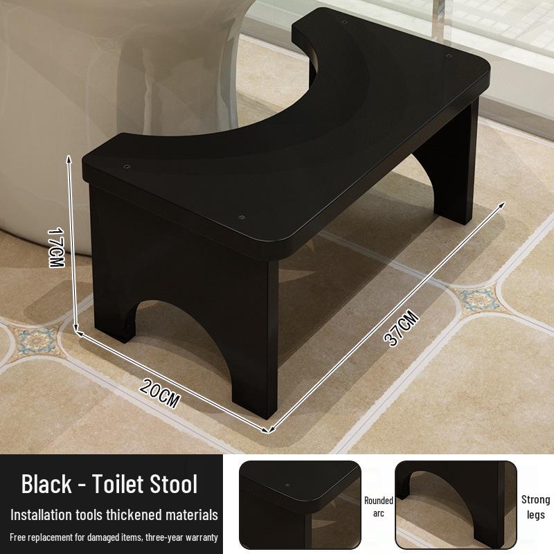 Children's Non-Slip Toilet Footrest Pad - Thickened Bathroom Squat Stool