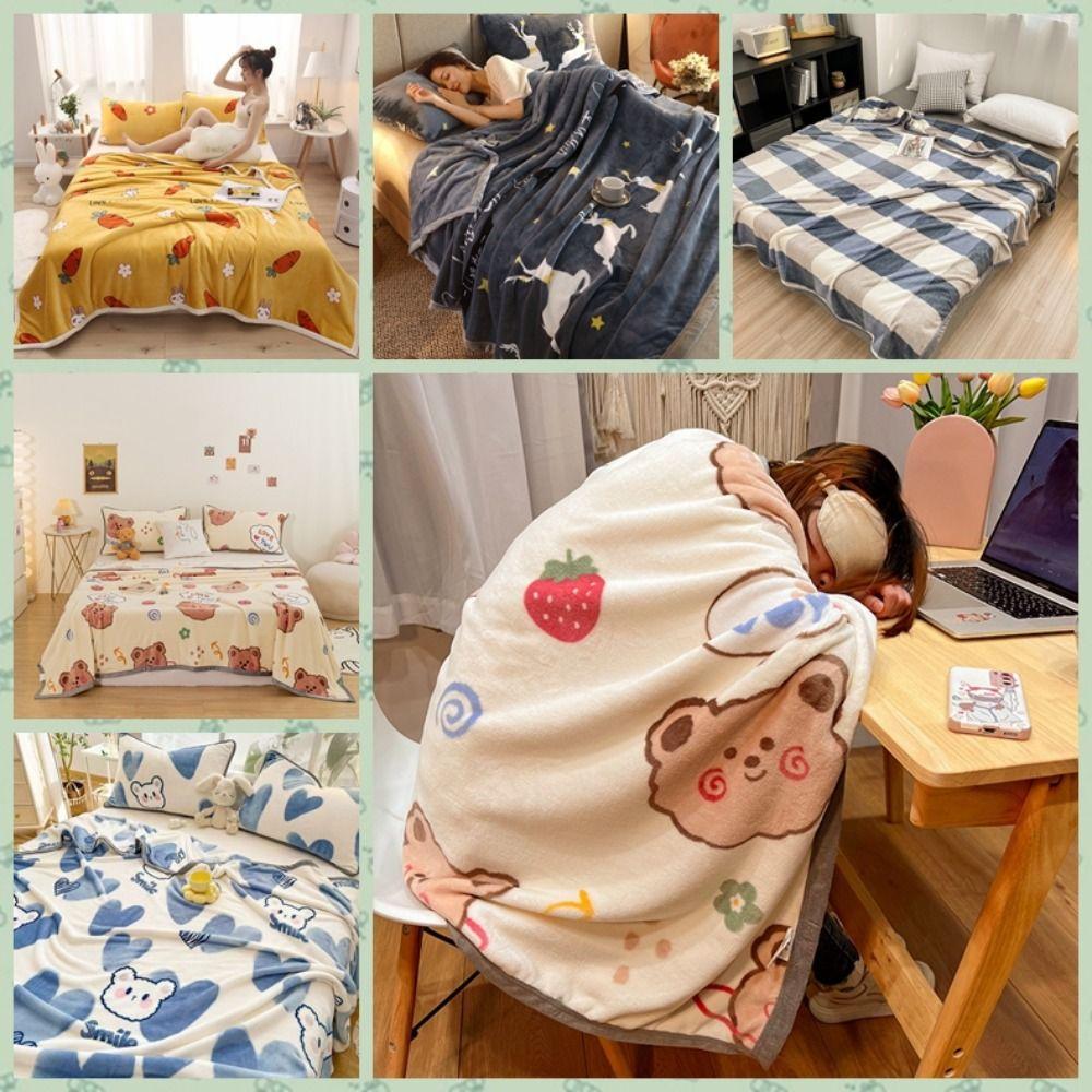 

Coral Velvet Throw Blanket Soft Bed Blanket Home Textile Flannel Blankets Home