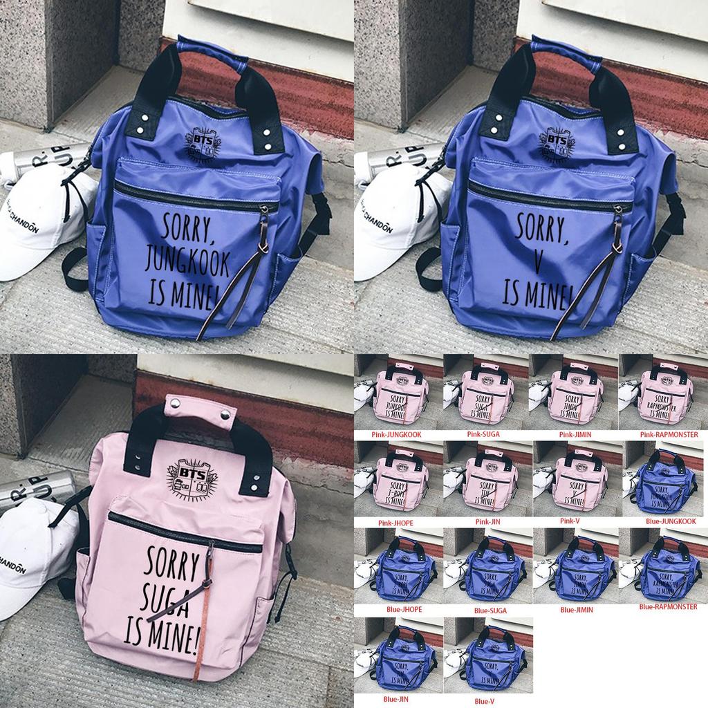 Kpop Bts Backpack Bangtan Wings Bag Cute Shoulder Book Bag For Stylish School Days