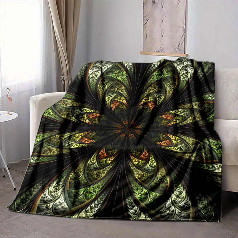 1PC Abstract Pattern Blanket, Throw For Sofa, Bed, Travel, Printing Blanket With Soft And Warm Fabric yy250918162