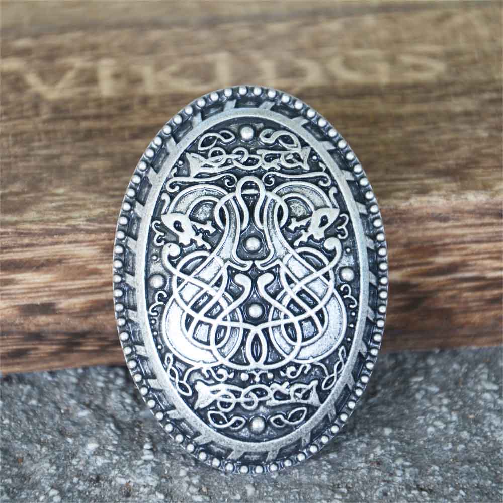 

1Pcs Norse Dragon Brooch Viking Jewelry Accessories for Backpacks Costumes Talisman Pins Sweden Scandinavian Badge