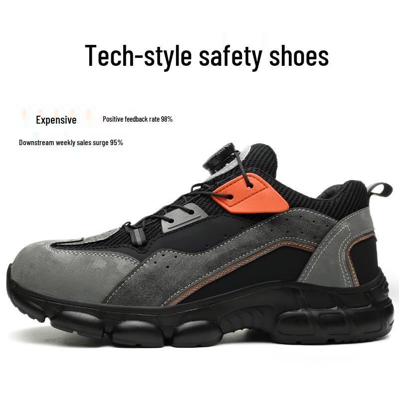 

Lightweight Non-slip Anti-smash Work Shoes: Durable, Puncture-resistant, Shock-absorbing Safety Footwear for Long-lasting Comfort