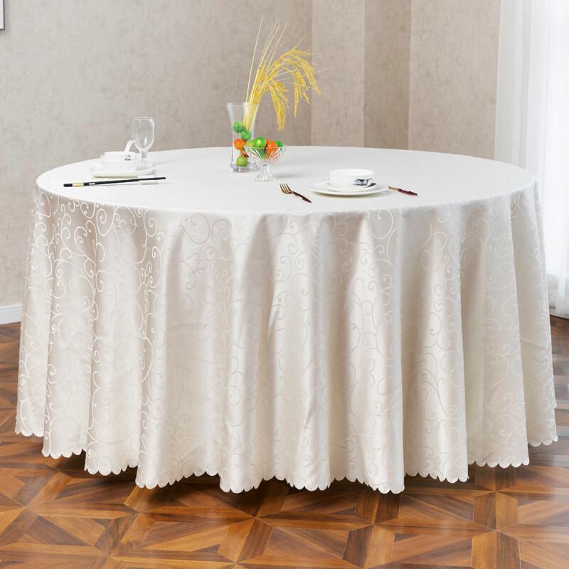 

Off-white Crochet Disposable Round Tablecloth