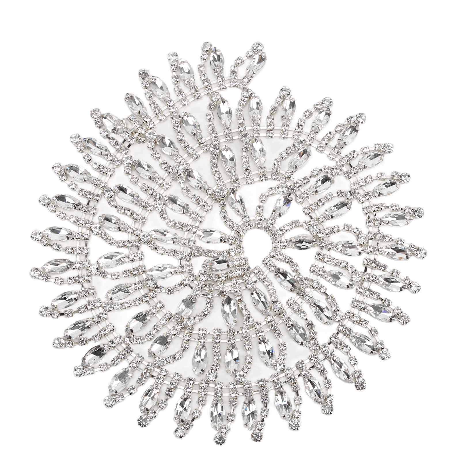 

Оздоблення стразами 1 ярд Стійке до вицвітання Елегантне Вишукане Дизайн з китицями Широке застосування Бахрома зі стразами