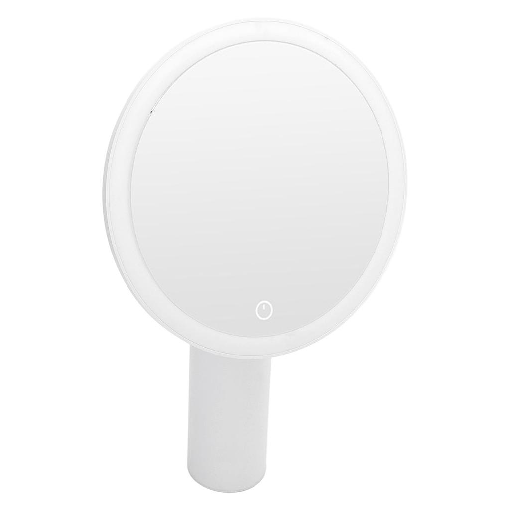 Desktop Lighted Makeup Mirror 3 Color Temperature Dimmable Cordless LED Light Vanity Mirror for Dorm