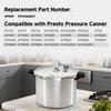 Pressure Canner Sealing Ring Safety Plug Pack Compatible with Presto Replace#: 09905 Includes Automatic Air Vent & Overpressure Plug