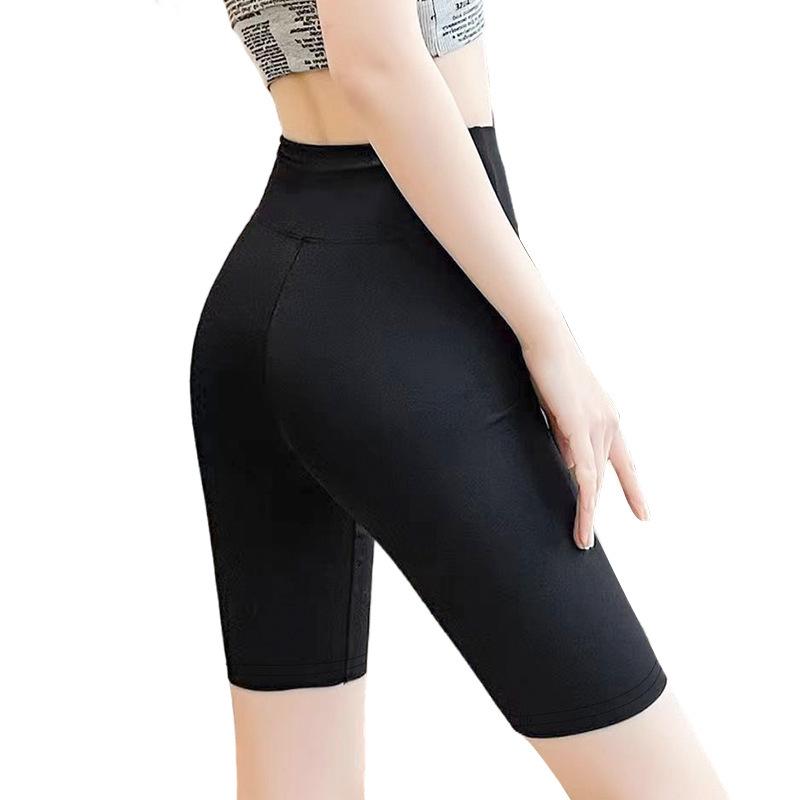 Women s Summer High-Waisted Tummy Control Seamless Yoga Capris M