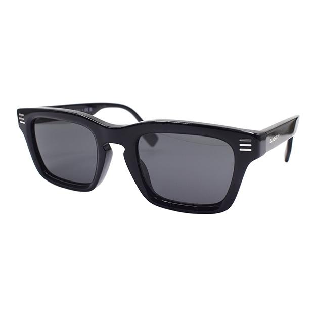 

BURBERRY B. STRIPE Simple Square Frame Versatile Urban Sunglasses 4403F Men s Black/Dark Grey 51
