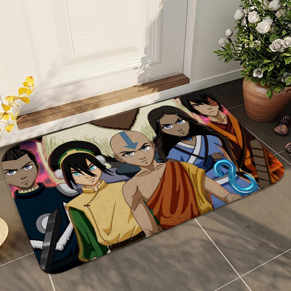 

1pc Avatar The Last A-Airbende Bathroom Absorbent Mats Anti-Slip Mats Home Decor Supplies Carpets Home Kitchen Floor Mats 40x60cm