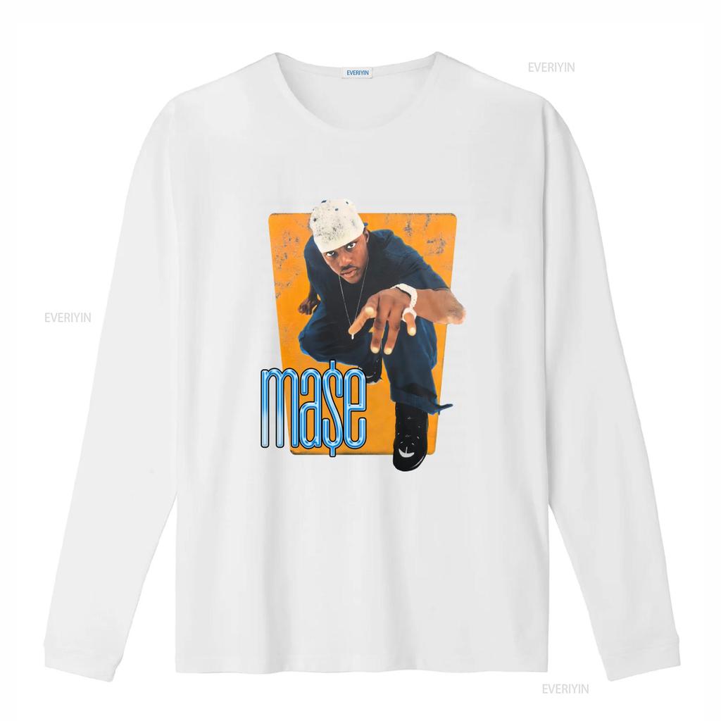 Vintage Mase Harlem World 1997 Album Promo T Shirt Retro Hip Hop Style Vintage Washed Comfortable Homme Breathable Stretched