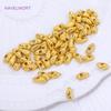 18K Gold Plated Irregular Spacer Beads For Bracelet Making Finding,Separator For Beads,Brass Loose Beads,Supplies For Jewelry