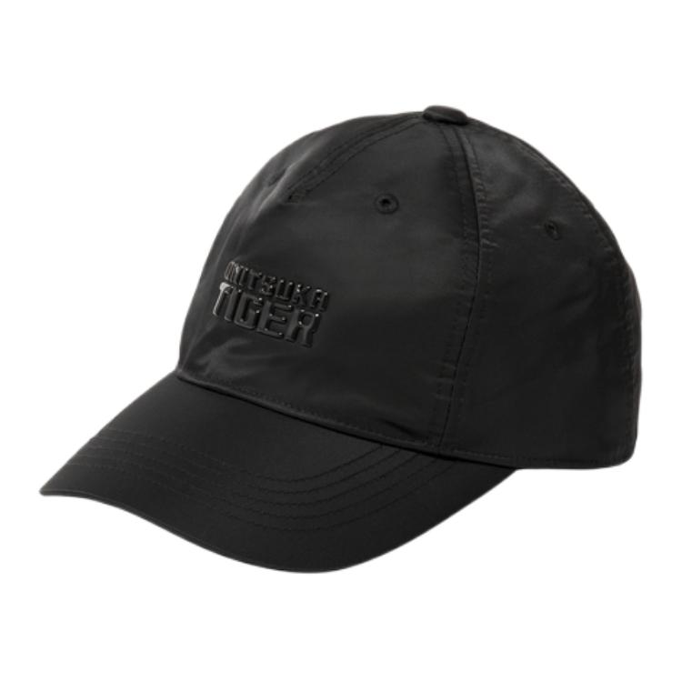 Onitsuka Tiger Original Design Baseball Caps Unisex Black 3183B161-001 F